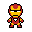 pixel art iron man