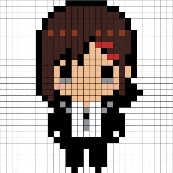 Plantillas hama beads chainsaw man