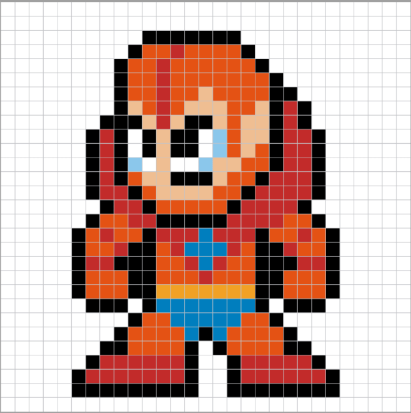 Plantillas Hama beads beast man
