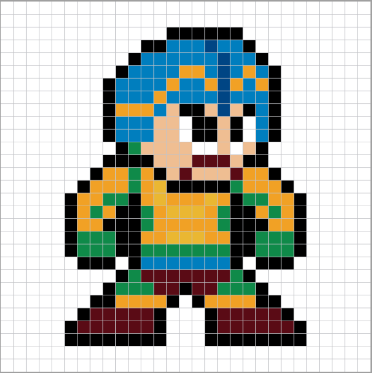 Patrones Hama Beads He-man Man-at-arms 【 Pixel Real