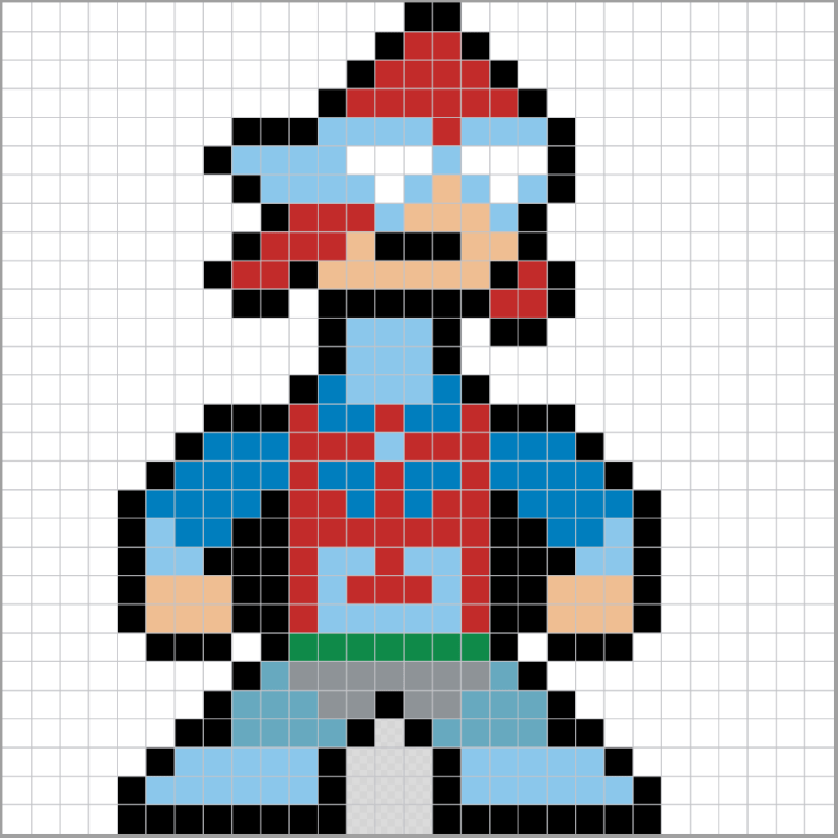 Plantilla Hama Beads de He-man | 【Pixel Real