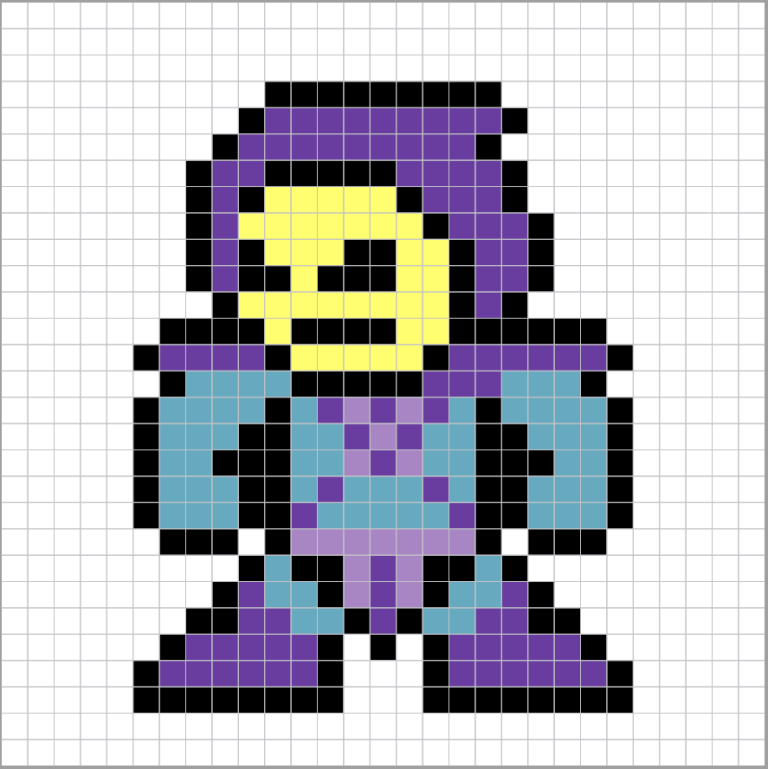 Plantilla Hama Beads de He-man | 【Pixel Real