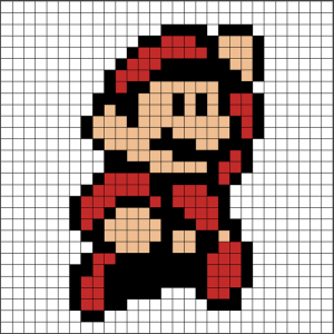 ▷ Plantilla Hama Beads de Super Mario | 【Pixel Real 】