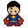 superman pixel art