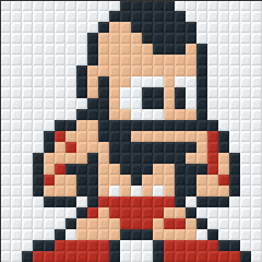 patrones pixel hobby street figther zangief