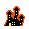 pixel art hallowen house