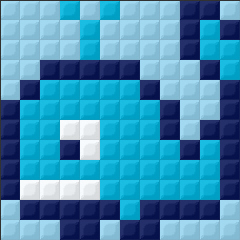 patrones pixel hobby animales ballena