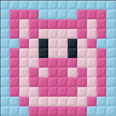 patrones pixel hobby animales cerdo