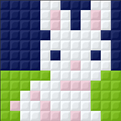 patrones pixel hobby animales conejo